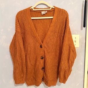ASOS burnt orange cardigan